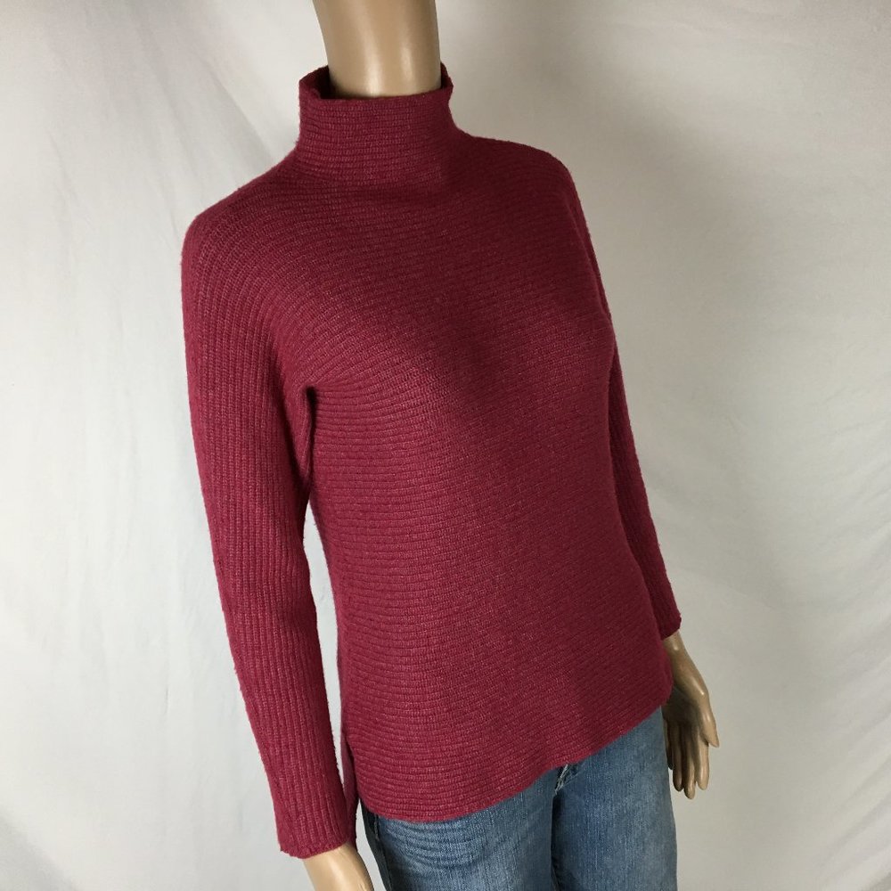 BARTOLINI Italy Wool Cashmere Mock Neck Sweater L